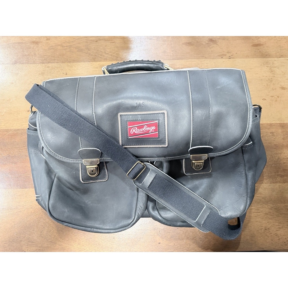 Rawlings Gian Paolo Lombardo Heart of the Hide Black Leather Briefcase Bag USA